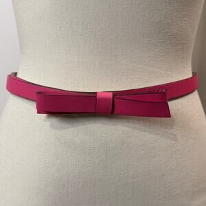 Kate Spade Women’s Hot Pink Leather Bow Belt Size L